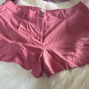 LOFT High Waist Pink Shorts